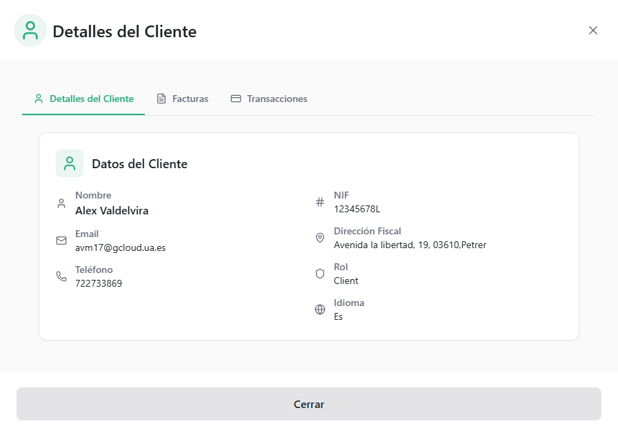 Detalles clientes
